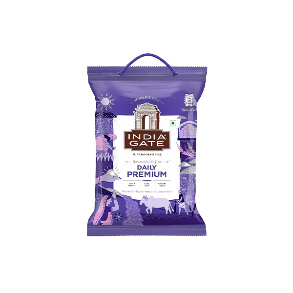 Basmati Rice India Gate Daily Premium (5Kg)