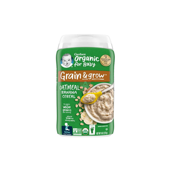 Gerber Organic Oatmeal Banana Cereal